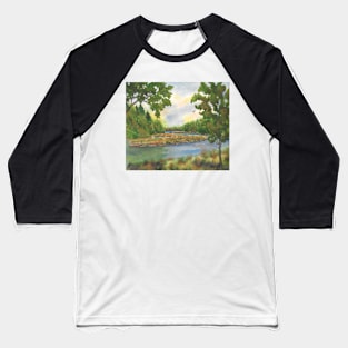 Squamscott River Newfields NH Baseball T-Shirt